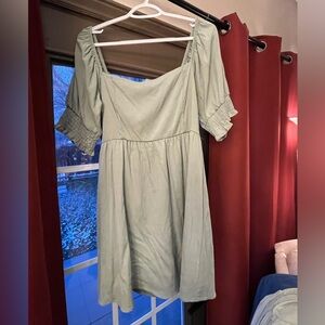 Altar'd State Sage Green Dress